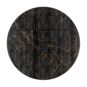 Luxurious Black Marble: Elegant Texture Cutting Board