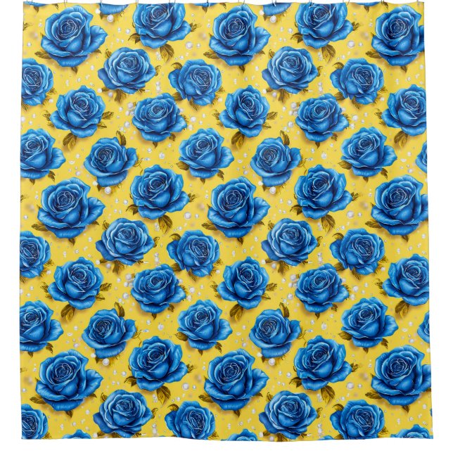 🌹 Luxurious Blue 3D Roses Blooming Elegance ✨ (Front)