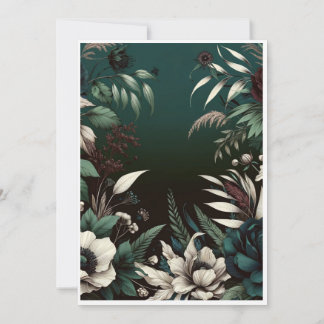 Luxurious Botanical Wedding Invitation Background