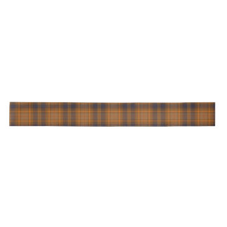 Luxurious Brown Plaid Christmas Satin Ribbon