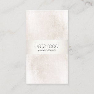 Luxurious Brushed White marble Silver Stripe Business Card