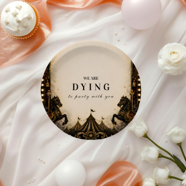 Luxurious Carnival Halloween Party Paper Plate (Creator Uploaded)