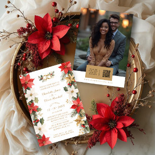 Luxurious Colorful Christmas Botanical & Floral Invitation