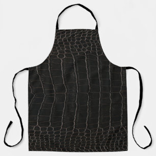 Luxurious crocodile leather: textile texture. apron