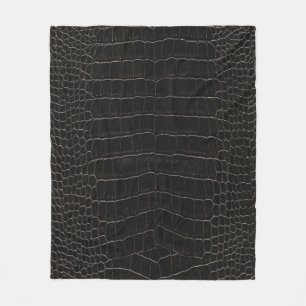 Luxurious crocodile leather: textile texture. fleece blanket
