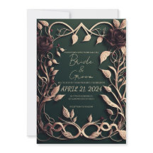 Luxurious Dark Green and Gold.