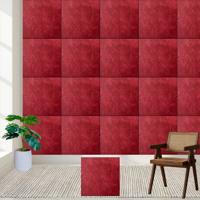 Luxurious Deep Red Velvet Texture Ceramic Tile (Luxurious Deep Red Velvet Texture Ceramic Tile)