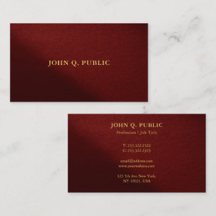 Luxurious Faux Gold Text Modern Elegant Template Business Card