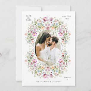 Luxurious Garden Floral Save the Date