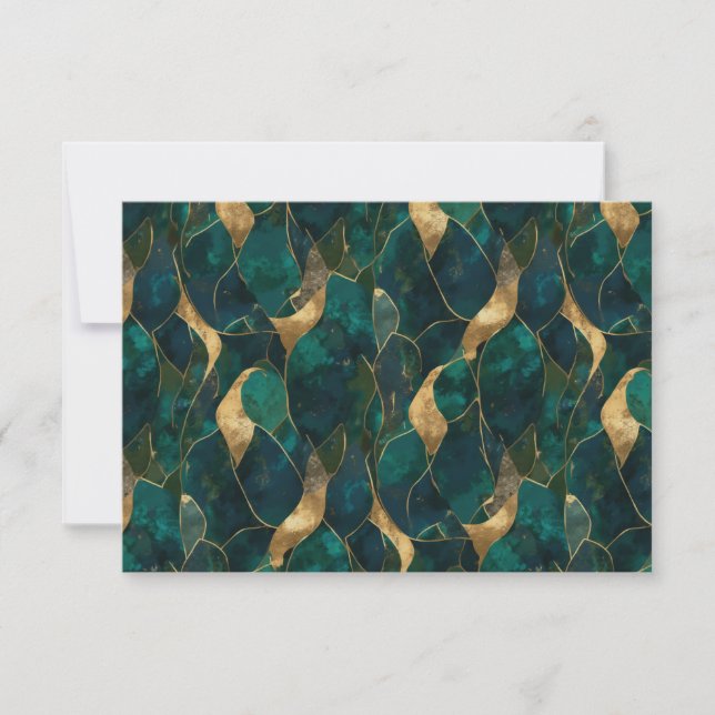 Luxurious Geometric Abstract Invitation (Front)