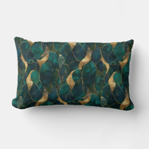 Luxurious Geometric Abstract Lumbar Throw Pillow