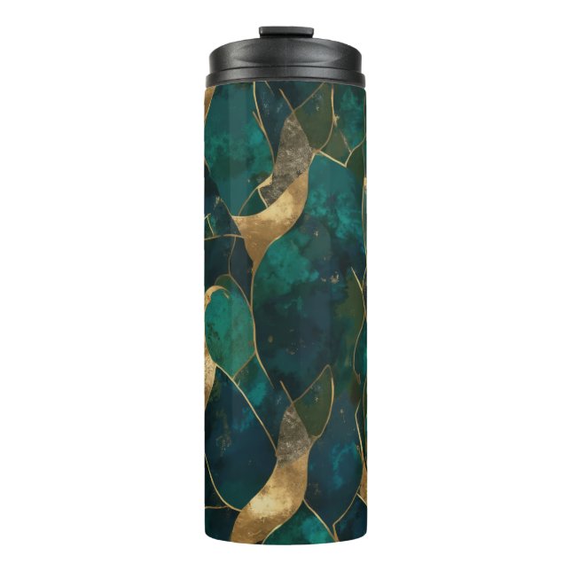 Luxurious Geometric Abstract Thermal Tumbler (Front)