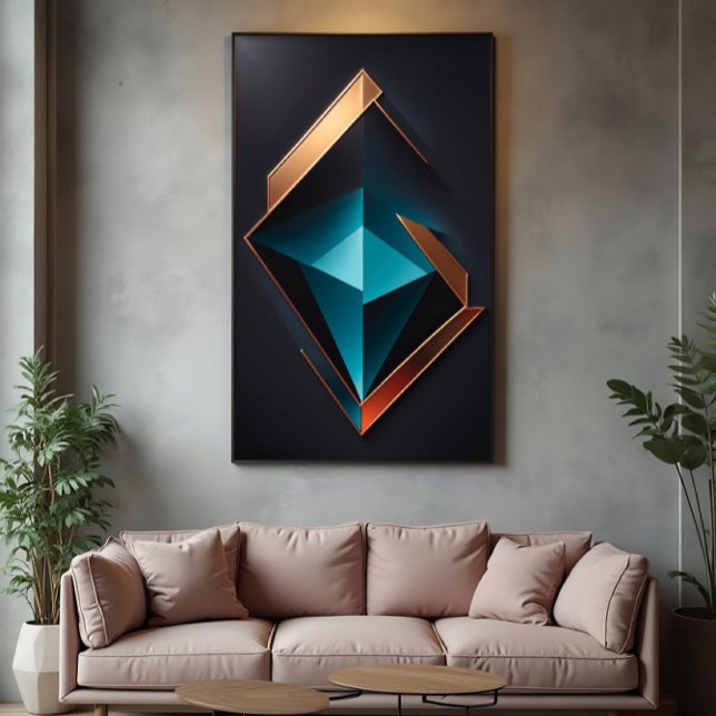 Luxurious Geometry: The Sparkle of the Future in A Poster (Creator Uploaded)