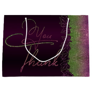 Luxurious gift bag with purine And thank you