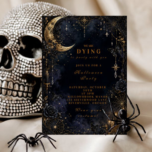 Luxurious Glam Halloween Party Invitation