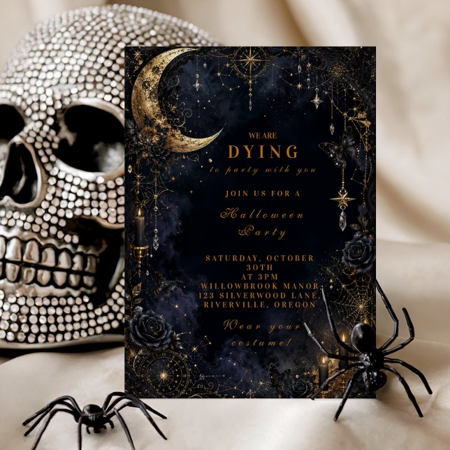Luxurious Glam Halloween Party Invitation (Creator Uploaded)