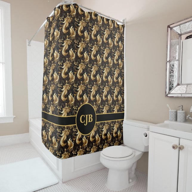 Luxurious Gold and Black Abstract  (In Situ)