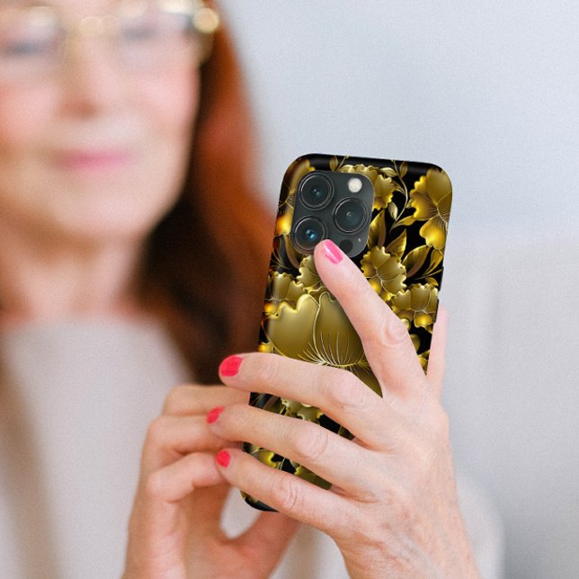 Luxurious Gold Carving Floral Case-Mate iPhone Case (Creator Uploaded)