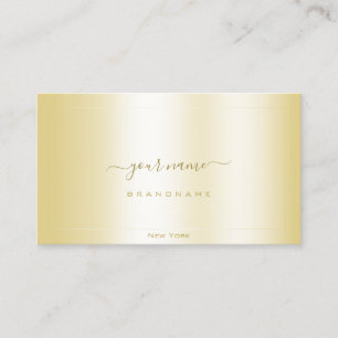 Luxurious Gold Effect with Frame Professional Business Card