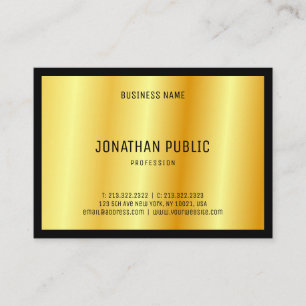 Luxurious Gold Elegant Template Custom Modern Business Card