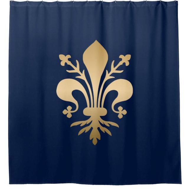 Luxurious Gold Fleur de Lis Navy (Front)
