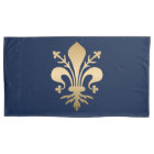 Luxurious Gold Fleur de Lis Navy