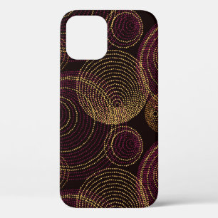 Luxurious Gold Geometric Print iPhone 12 Case