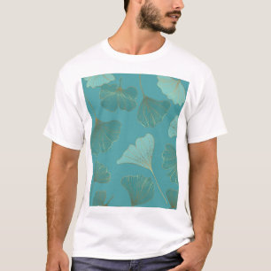 Luxurious gold Ginkgo, vintage wallpaper. T-Shirt