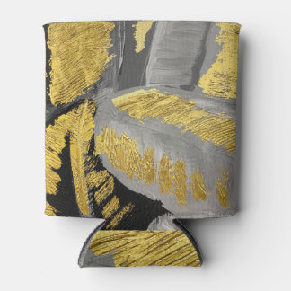 Luxurious Gold: Vintage Grunge Texture. Can Cooler