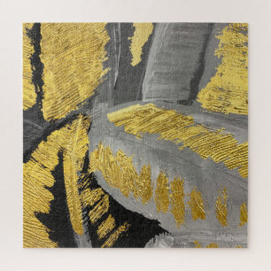 Luxurious Gold: Vintage Grunge Texture. Jigsaw Puzzle