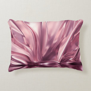 Luxurious Golden 3D Illustration Background Accent Pillow