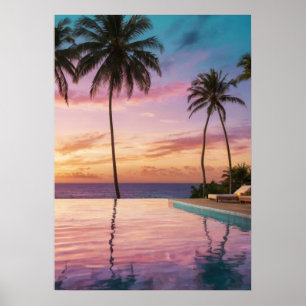 Luxurious Golden Hour Wall Art - Ocean View Infini