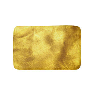 Luxurious Golden Texture Design Bath Mat