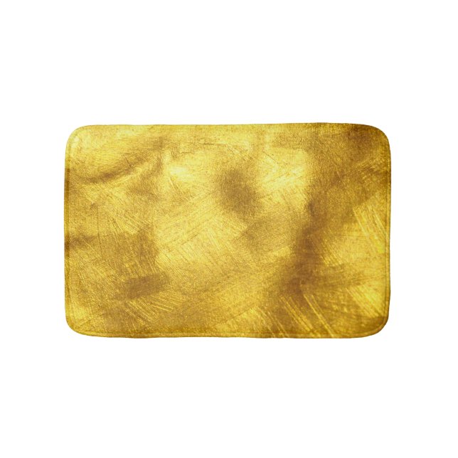 Luxurious Golden Texture Design Bath Mat (Front)