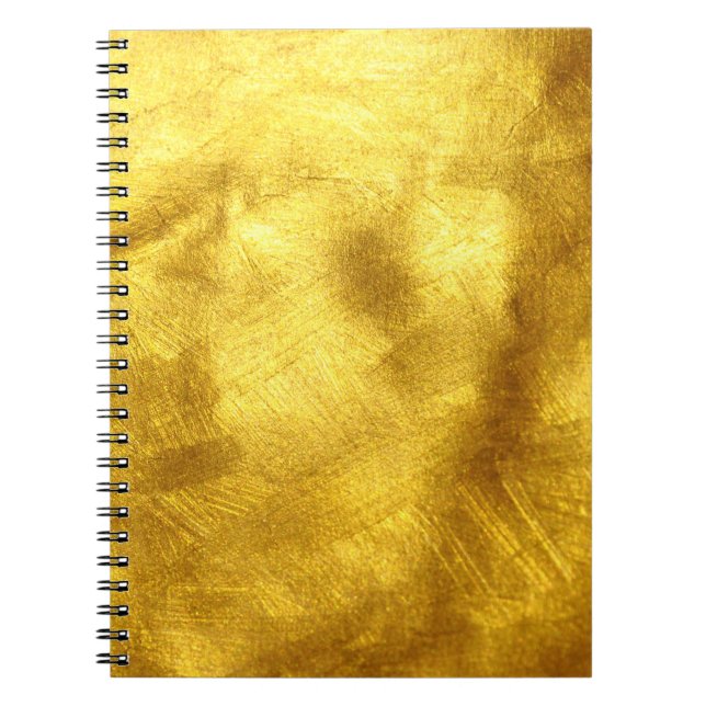 Luxurious Golden Texture Design Notebook (Front)