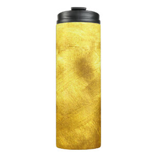 Luxurious Golden Texture Design Thermal Tumbler