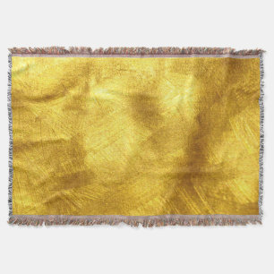 Luxurious Golden Texture Design Throw Blanket