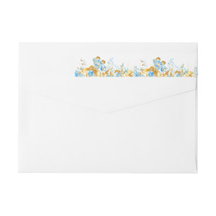 luxurious golden turquoise monogram wedding wrap a wrap around label