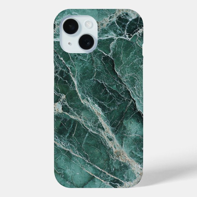 Luxurious Green Marble Phone Case (Back)