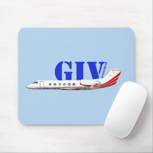 Luxurious Gulfstream IV Private Jet Mouse Pad