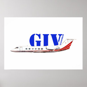 Luxurious Gulfstream IV Private Jet  Poster