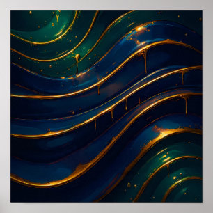 Luxurious Jewel Tone Ooze Wallpaper and Art Print