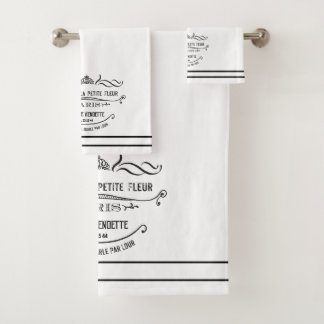 Luxurious L’ hotel De La Petite Fleur Bath Towel Set