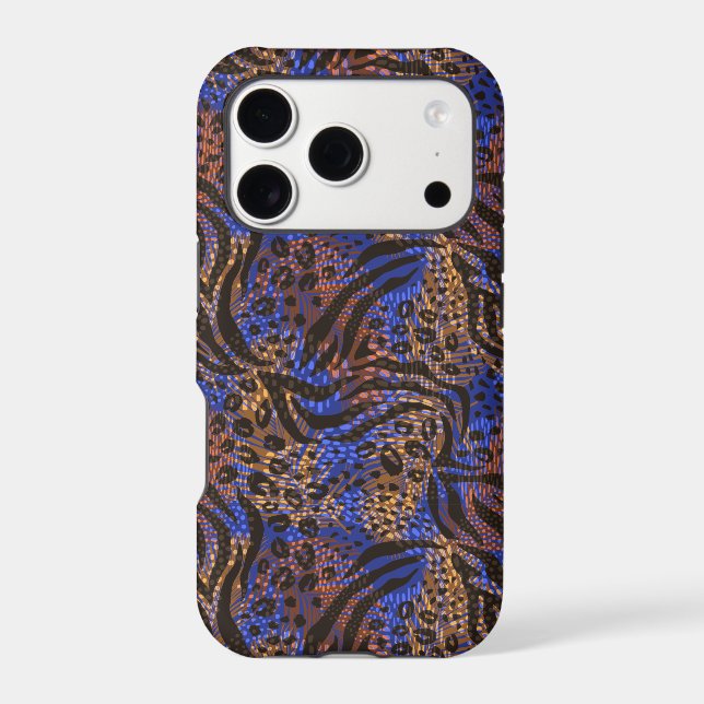 Luxurious Leopard and Zebra Print Pattern (Back)