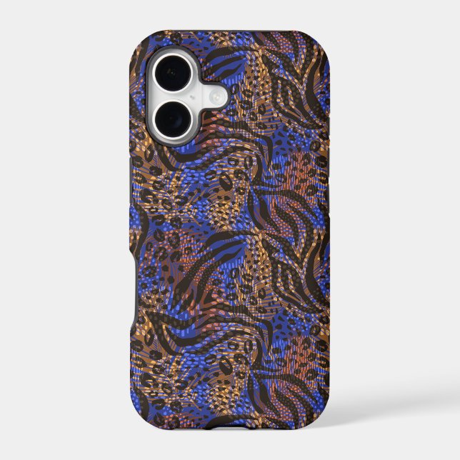 Luxurious Leopard and Zebra Print Pattern (Back)