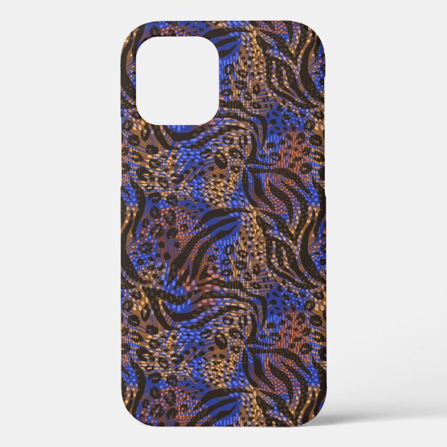 Luxurious Leopard and Zebra Print Pattern Case-Mate iPhone Case (Back)