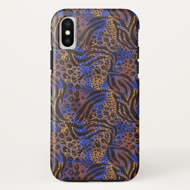 Luxurious Leopard and Zebra Print Pattern Case-Mate iPhone Case (Back)