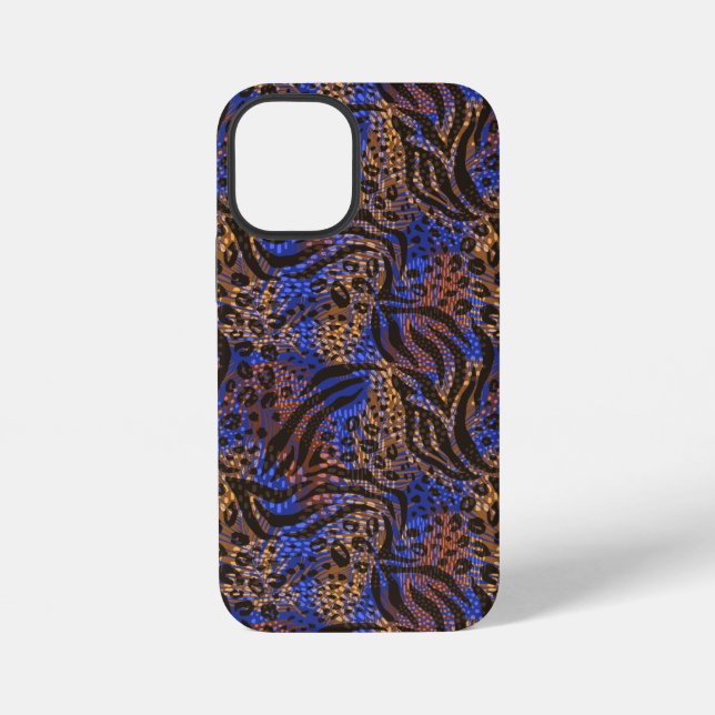 Luxurious Leopard and Zebra Print Pattern iPhone Case (Back)