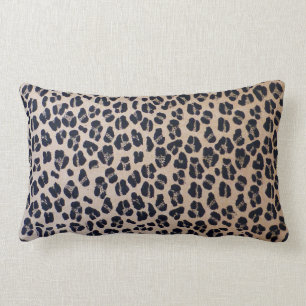 Luxurious Leopard Print Lumbar Pillow 13" x 21"