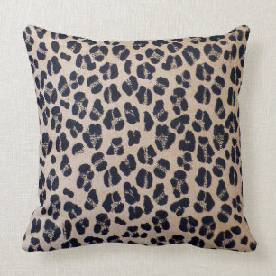 Luxurious Leopard Print Throw Pillow 20" x 20"